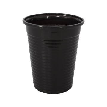 100 St. schwarze Plastikbecher