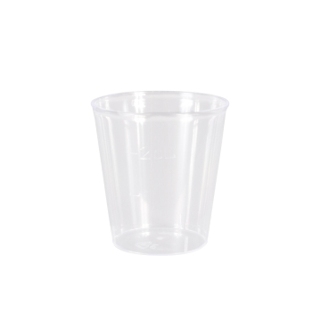100 St. transparente Kunststoff-Minibecher 20ml