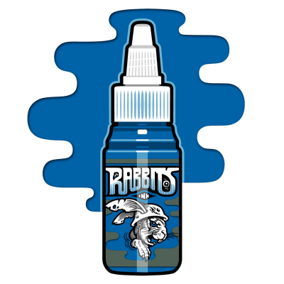 Rabbits Ink Tattoofarbe -  Karsten Koch's Basic Blau 35ml