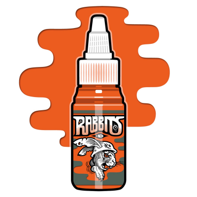 Rabbits Ink Tattoofarbe -   Karsten Koch's Basic Orange 35ml