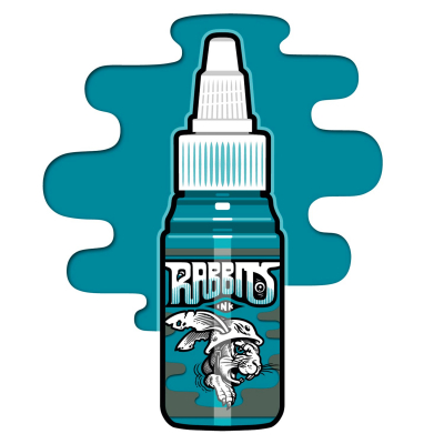 Rabbits Ink Tattoofarbe -  Dane's Petrol 35ml