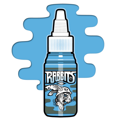 Rabbits Ink Tattoofarbe -  Live's Process Blue 35ml