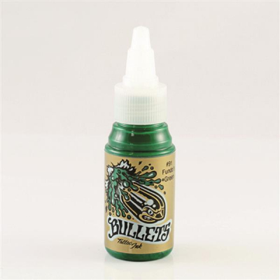 Bullets Tattoo Ink Fundos Green Tattoofarbe 35ml