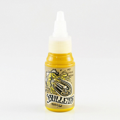 Bullets Tattoo Ink Uncut Yellow Tattoofarbe 35ml