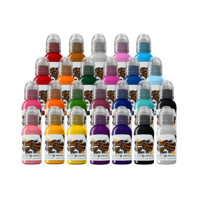 Komplettes Farbset von 25 World Famous Ink  30 ml (1oz)