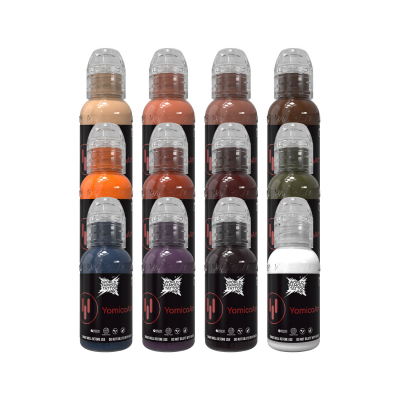 Komplettes World Famous Ink Yomico Art Renaissance Set mit 12 x 30 ml